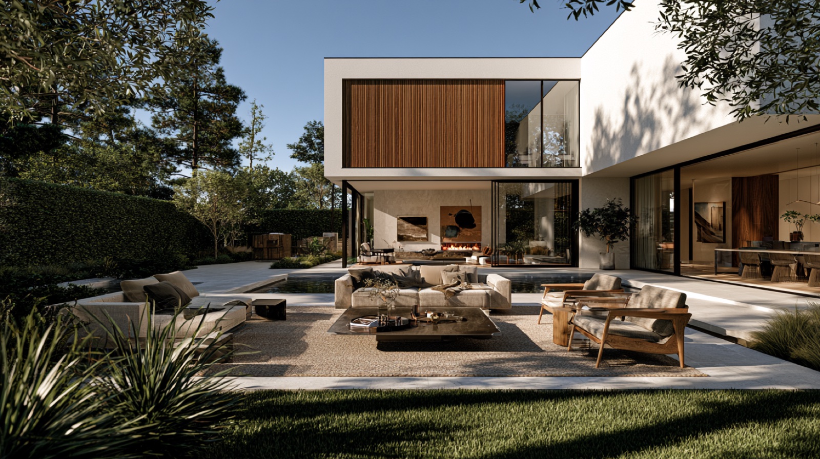 A complete residence, garden to interior — the capstone territory